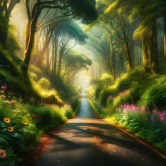road through nature