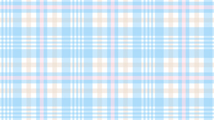 Blue and pink plaid fabric texture background	