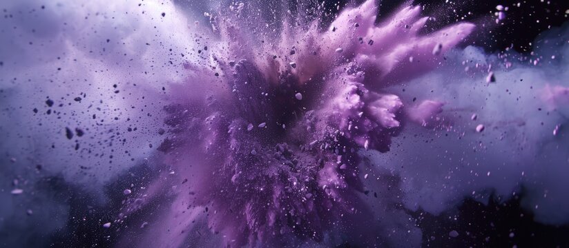 Mixture of potassium permanganate and aluminum powder exploding.