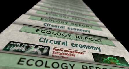 Circular economy newspaper printing media