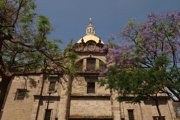 View from the Plaza de La Liberacion onto the Guadalajara Cathedral/Catedral de Guadalajara/Basílica de la Asunción de María Santísima, Guadalajara, Mexico