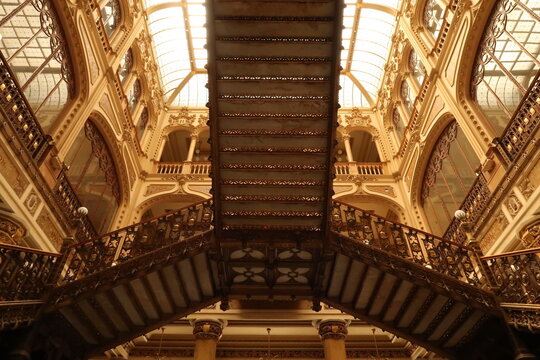 The amazing interior/stairway of the Palacio Postal/Museo Palacio Postal/Palacio de Correos/Correo Mayor/Post Office/Postal Palace/ Mexico City