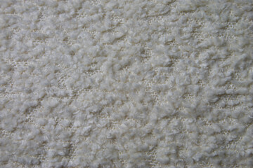 Bright collection of gunny textile samples. Set of fabric swatch samples texture. Samples of boucle fabrics for furniture upholstery. looping surface