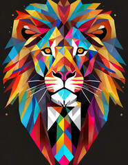 lion en cravate