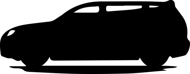 Black car silhouette 