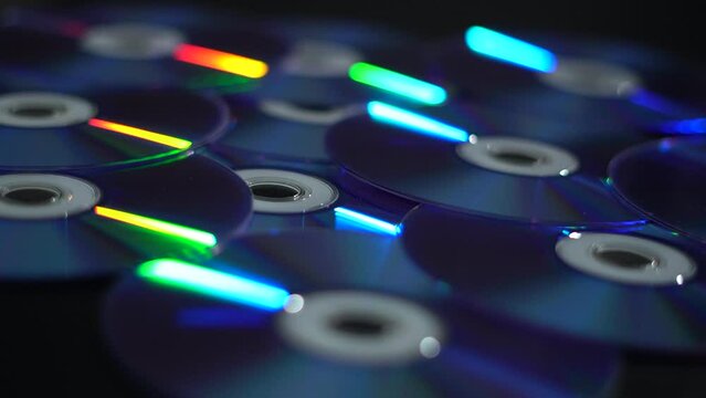 DVD-CDs. CDs of different colors