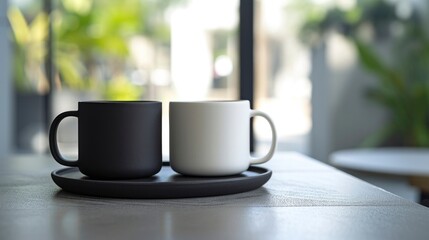 Two ceramic coffee cups