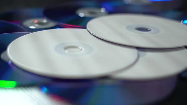 DVD-CDs. CDs of different colors