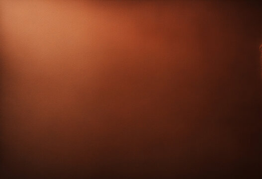 Dark brown abstract background. Gradient. Toned canvas fabric. Copper color background with space for design.