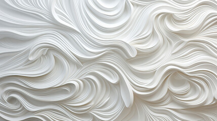 Serene Undulating Waves of Creamy Elegance created with Generative AI technology
