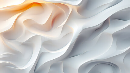 Warm Glow on Fluid Abstract Forms created with Generative AI technology