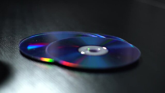DVD-CDs. CDs of different colors