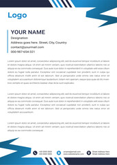 a vector template of business letterhead design