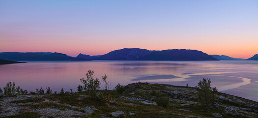 sunrise over the lake, Alta Sweden