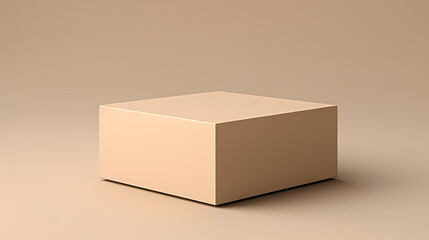 Simple product booth, podium, stage, product commercial photography background, cosmetics booth, 3D rendering