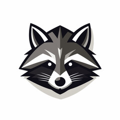 Raccoon in cartoon, doodle style. Isolated 2d vector illustration in logo, icon, sketch style, Eps 10. AI Generative