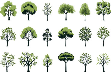 Obraz premium Tree set