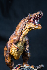 Trex Tyrannosaurus  dinosaur in the dark © meen_na
