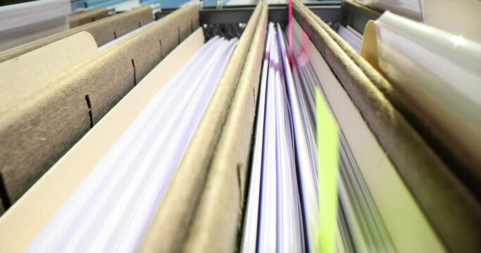 Folder with documents and important documents