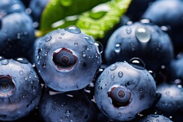 blueberries on a branch