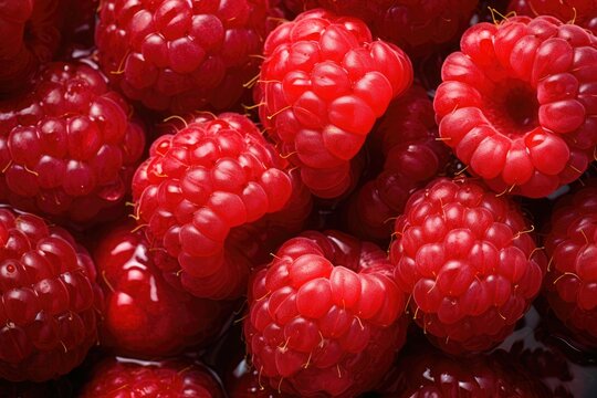 raspberry fruit background