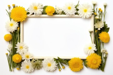 frame of daisies