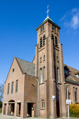 Fototapeta na wymiar St. Jozefkerk in Noordwijk aan zee in the province of South Holland (Zuid-Holland) Netherlands (Nederland)
