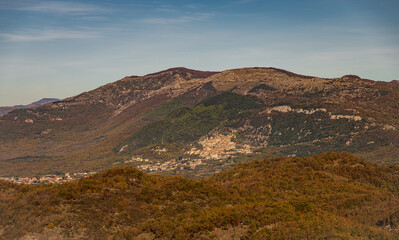 Pesche, Molise. Autumnal landscape