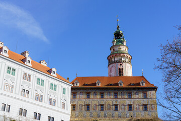 State castle and castle Cesky Krumlov 
