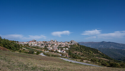 Pietrabbondante, Isernia, Molise. Panorama