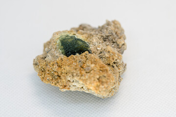 Vltava, or moldavite, is a precious stone, a natural green colored glass with a surface structure...