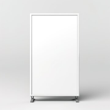 Empty corporate advertising poster banner standy board mockup template.