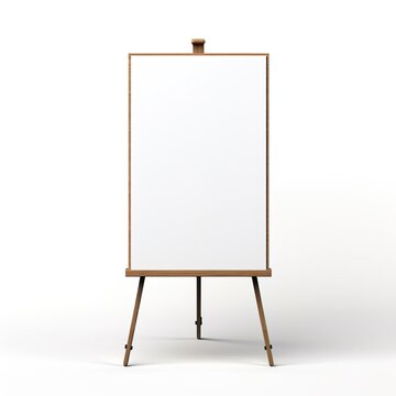 Empty advertising poster banner standy board mockup.