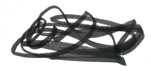 Chaotic lines with black marker, element for designer