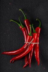 Pepperoni, hot chili pepper, close-up, macro.
