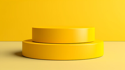 Simple product booth, podium, stage, product commercial photography background, cosmetics booth, 3D rendering