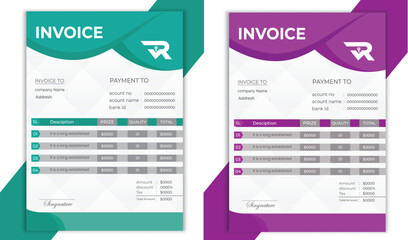 business invoice design