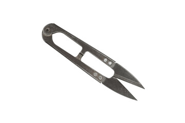 Sewing scissors isolated on transparent background.