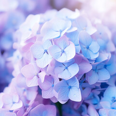 Delicate natural floral background in light blue
