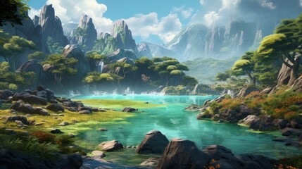 A beautiful, breathtaking land that hides its secrets game art