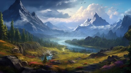 A beautiful, breathtaking land that hides its secrets game art