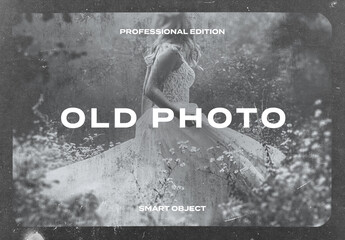 Old Film Frame Vintage Retro Photo Effect Paper Texture Template Mockup Overlay Style
