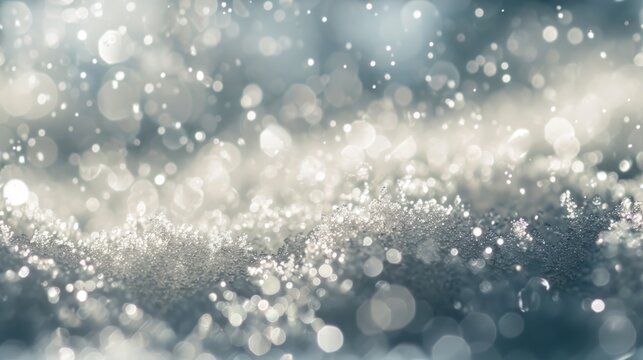  a blurry image of snow flakes on a blue and white background with a blurry image of snow flakes on a blue and white background.