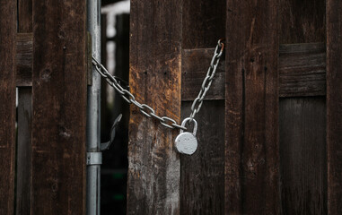 shiny padlock with keys, symbolizing security and protection