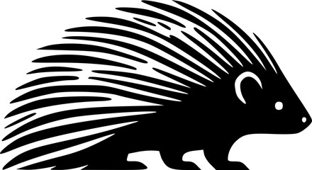 Porcupine silhouette