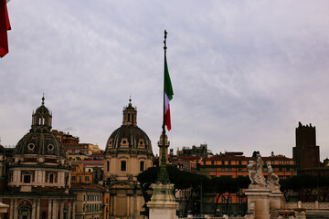 Fototapeta premium Rome, Italy. View of Piazza Venezia