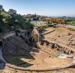 The ancient Roman theatre in the Tuscan city of Volterra