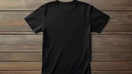 Realistic black t shirt mockup template for front and back design print with high quality details