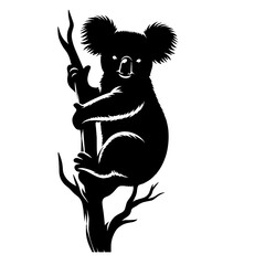 koala svg bundle, koala svg, koala png, koala bear svg png, koala cut file, koala silhouette, koala clipart, koala vector, koala cricut, koala printable, koala flowers svg, koala family svg, koala tre - obrazy, fototapety, plakaty