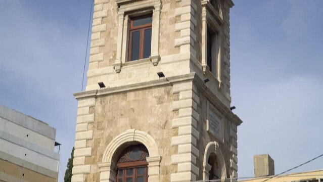 The Sultan Abdul Hamid Clock Tower, an important historic landmark located in the city center of Tripoli, Lebanon